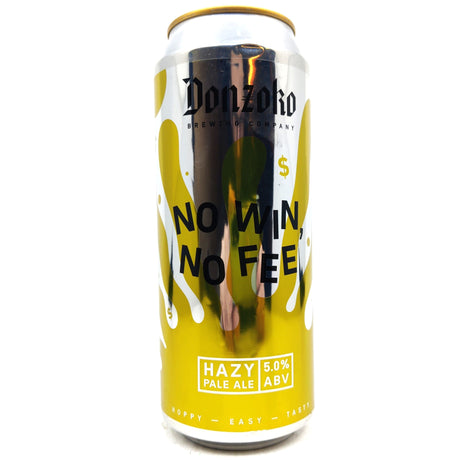 Donzoko No Win No Fee Hazy Pale Ale 5% (500ml can)-Hop Burns & Black