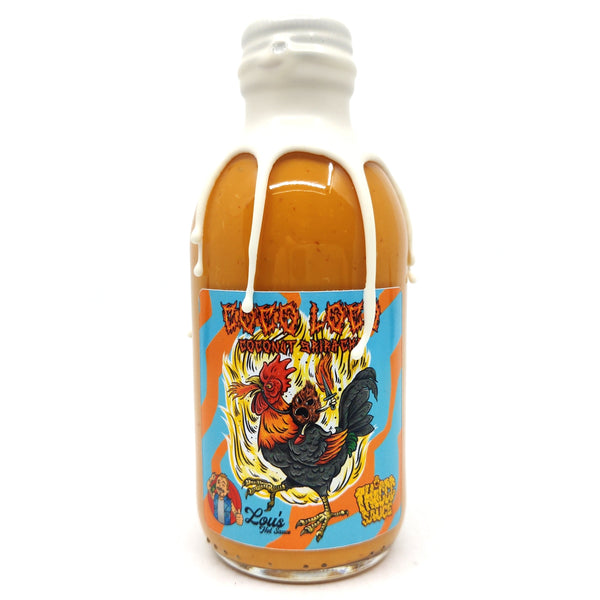 Thiccc Sauce x Lou's Brews Coco Loco Coconut Sriracha Hot Sauce (200ml)-Hop Burns & Black
