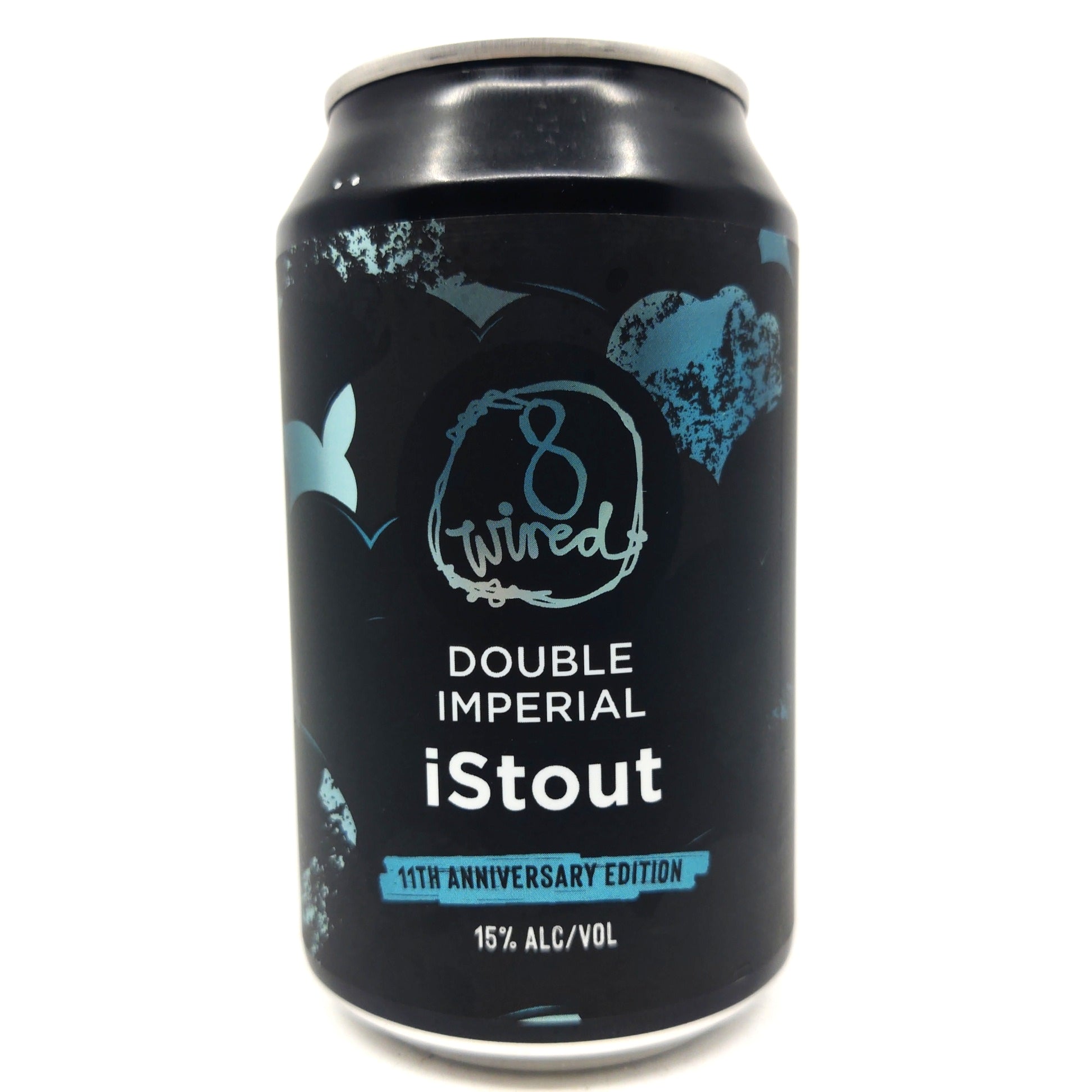 8 Wired Double Imperial iStout 11th Anniversary Edition 15% (330ml can)-Hop Burns & Black