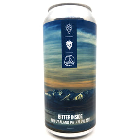 New Zealand Beer Collective x 8 Wired x Fierce Bitter Inside NZ IPA 5.7% (440ml can)-Hop Burns & Black