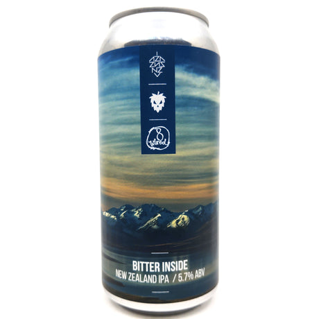 New Zealand Beer Collective x 8 Wired x Fierce Bitter Inside NZ IPA 5.7% (440ml can)-Hop Burns & Black