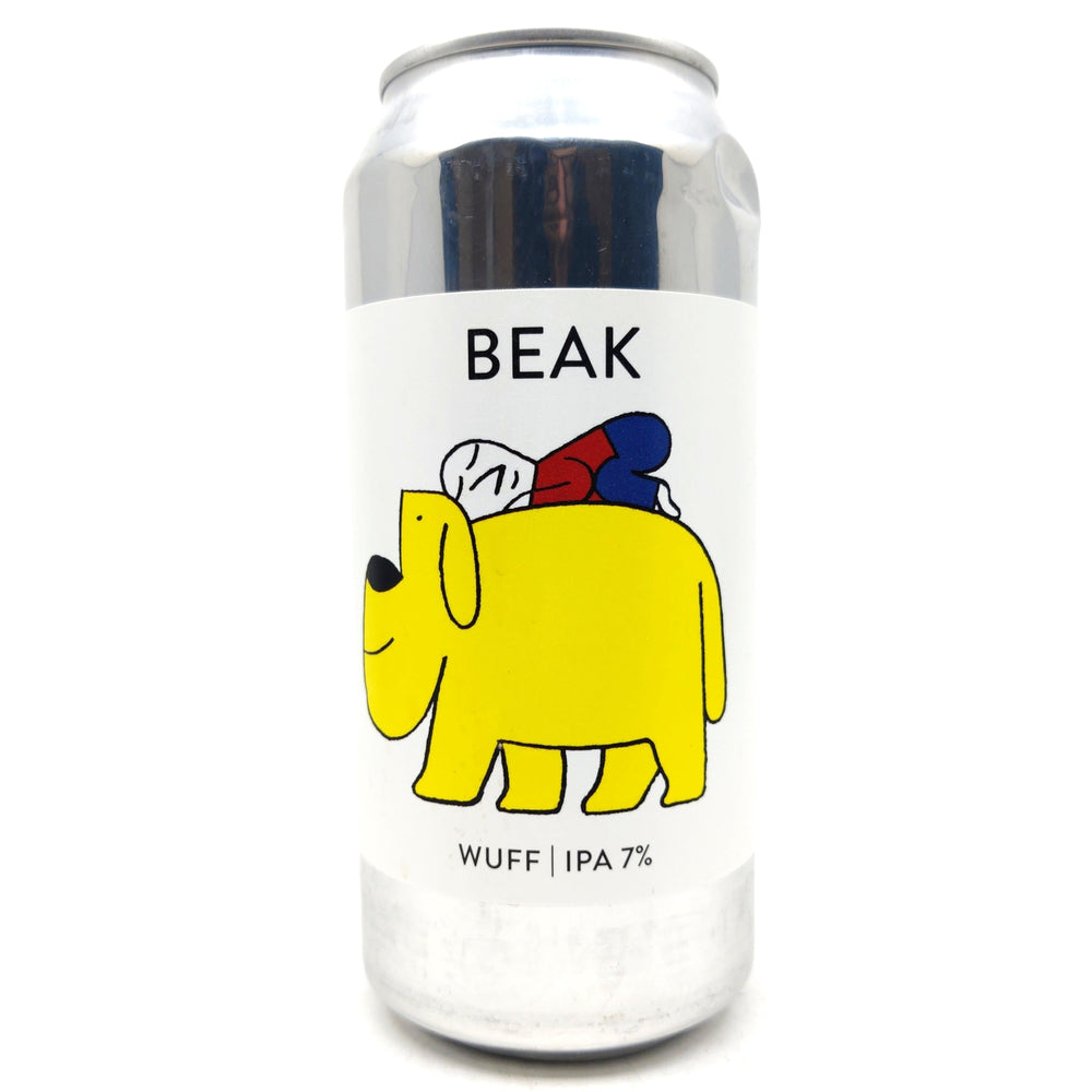 Beak Brewery Wuff IPA 7% (440ml can)-Hop Burns & Black