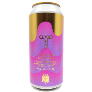 Track Holding Stories Gold Top Double IPA 8.5% (440ml can)-Hop Burns & Black