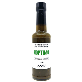 Hop Burns & Black x Slow Richie's Hoptimo Zesty Garlic Hot Sauce (150ml)-Hop Burns & Black