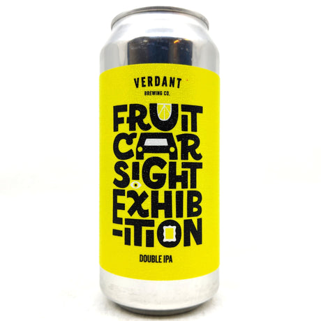 Verdant Fruit Car Sight Exhibition Double IPA 8% (440ml can)-Hop Burns & Black
