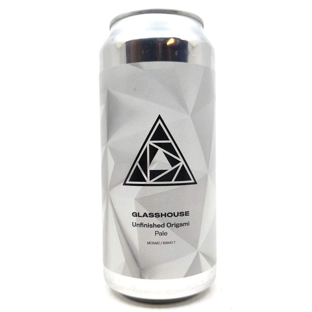 GlassHouse Unfinished Origami Pale Ale 5.5% (440ml can)-Hop Burns & Black