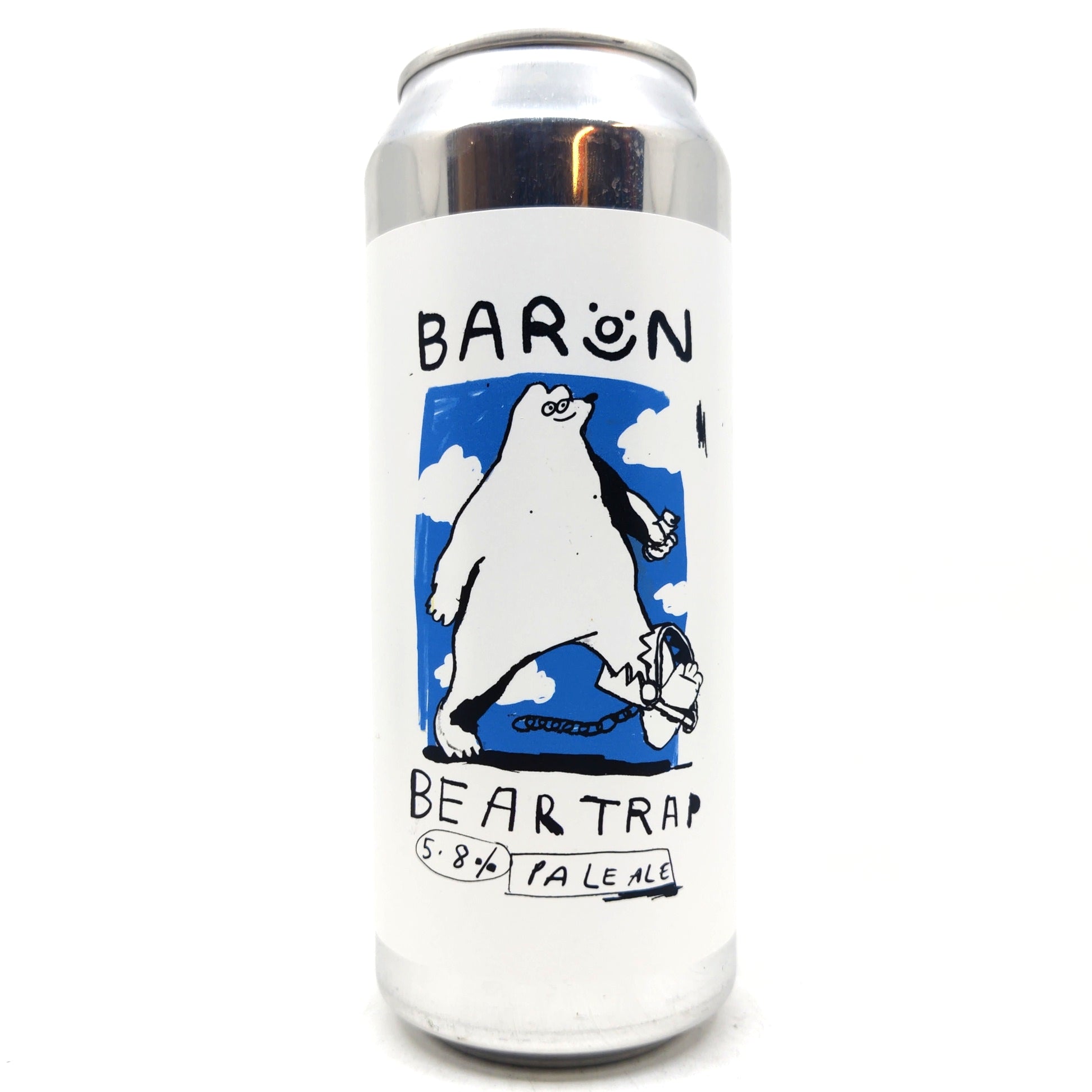 Baron Brewing Bear Trap Pale Ale 5.8% (500ml can)-Hop Burns & Black