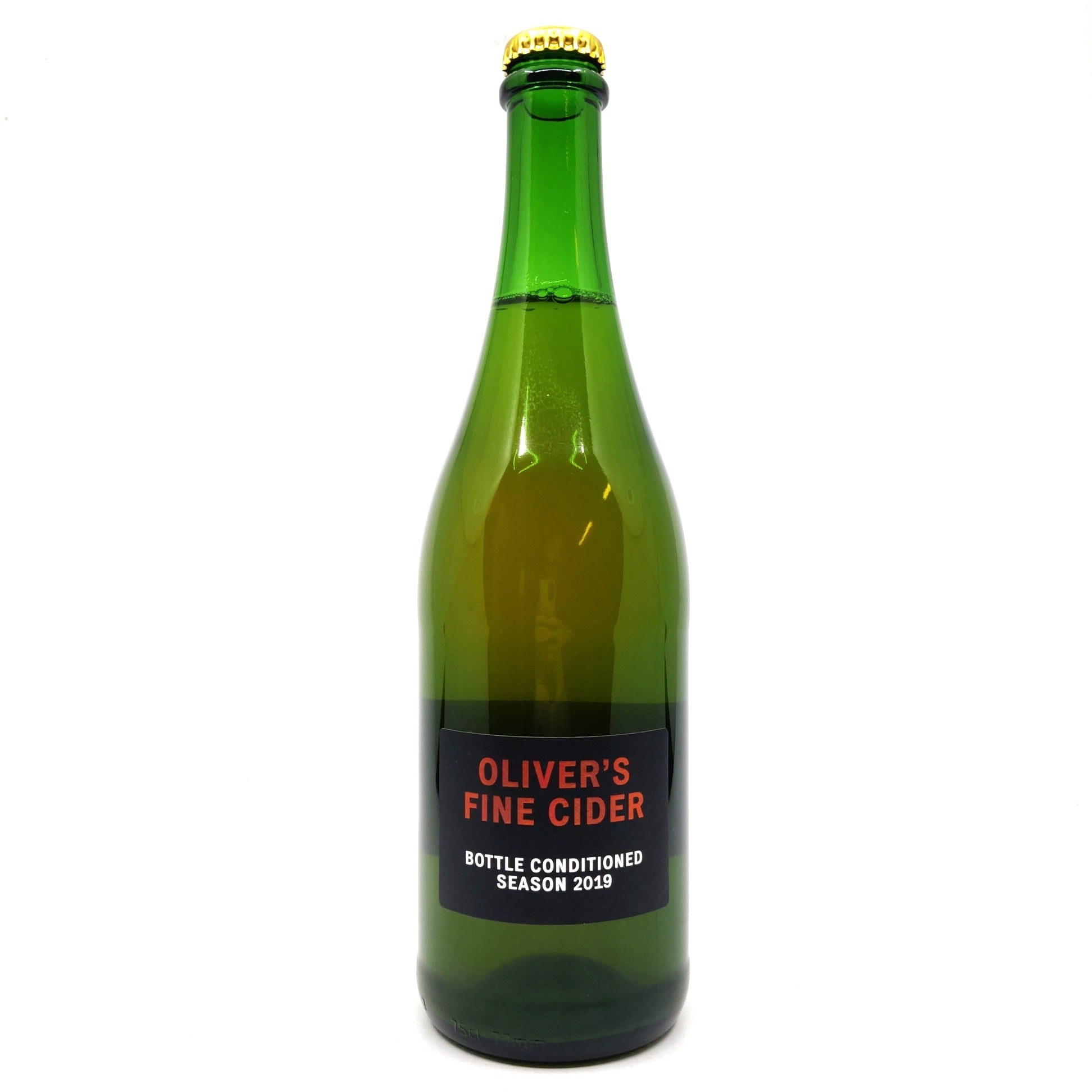 Oliver's Fine Cider Bottle Conditioned Season 2019 4.3% (750ml)-Hop Burns & Black