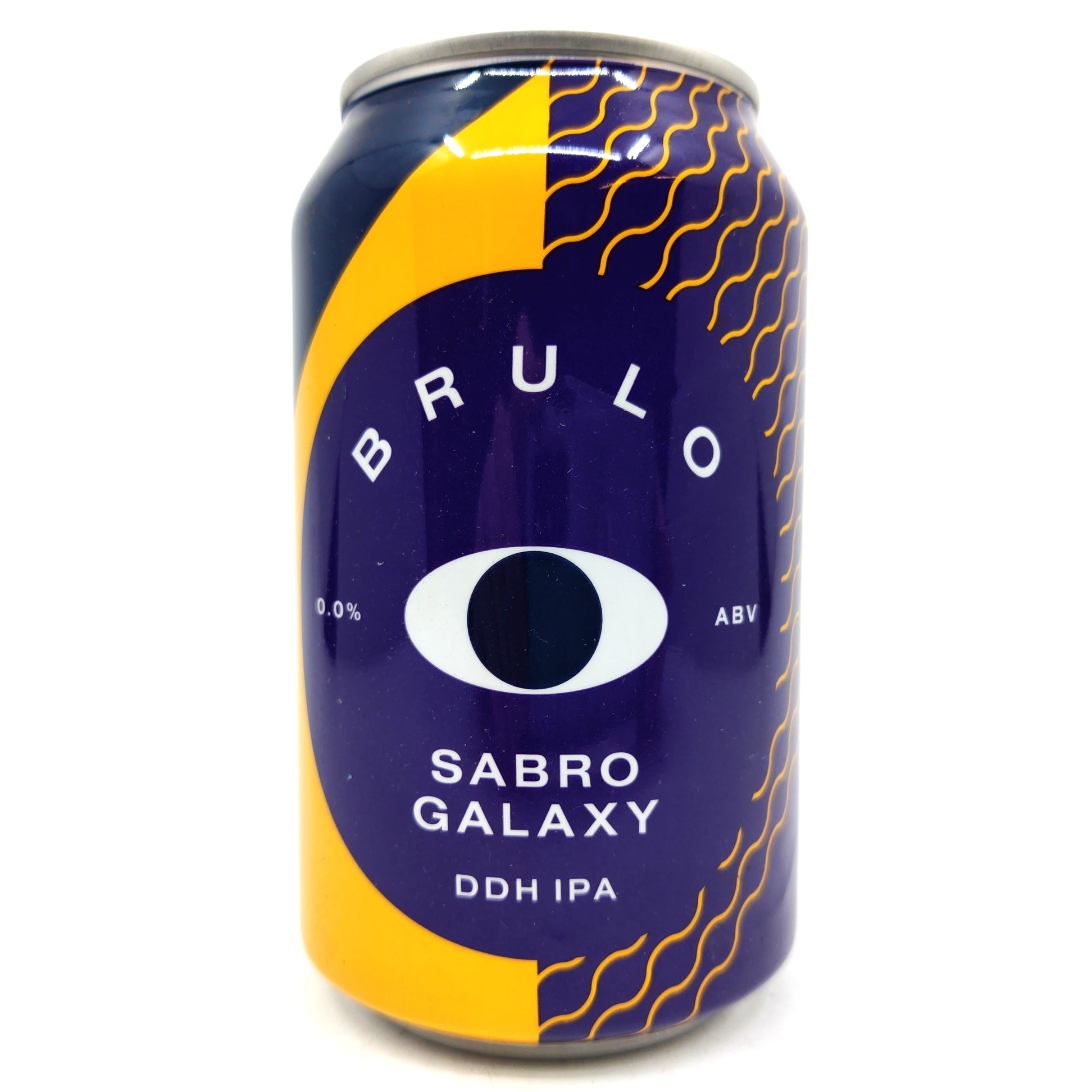 Brulo Sabro Galaxy DDH Alcohol-Free IPA 0.0% (330ml can)-Hop Burns & Black