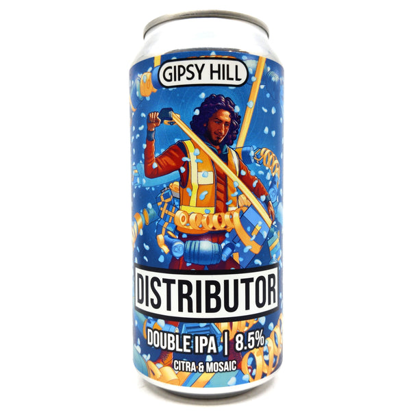 Gipsy Hill Distributor Double IPA 8.5% (440ml can)-Hop Burns & Black