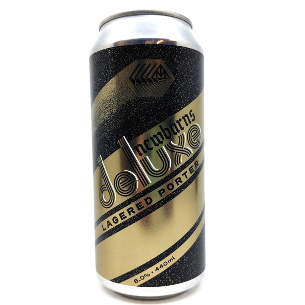 Newbarns Deluxe Lagered Porter 6% (440ml can)-Hop Burns & Black