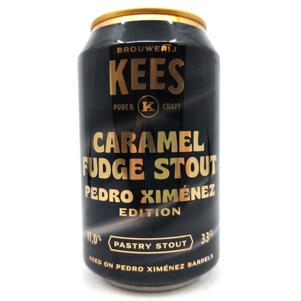 Kees Caramel Fudge Stout BA (Pedro Ximenez Edition) 11% (330ml can)-Hop Burns & Black