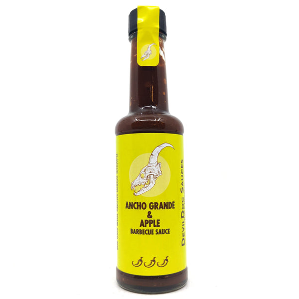 Devil Dog Ancho Grande & Apple BBQ Chilli Sauce (150ml)-Hop Burns & Black