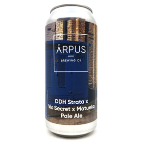 Arpus DDH Strata x Vic Secret x Motueka Pale Ale 5.5% (440ml can)-Hop Burns & Black
