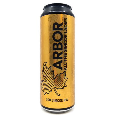 Arbor All the Simcoe Ladies IPA 7.2% (568ml can)-Hop Burns & Black