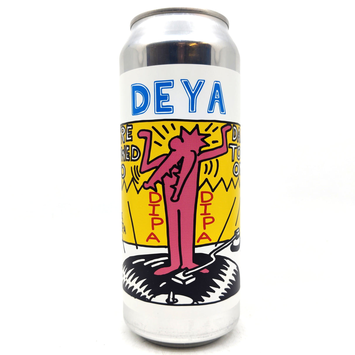 DEYA You're Allowed To Dance To This One Double IPA 7.5% (500ml can)-Hop Burns & Black