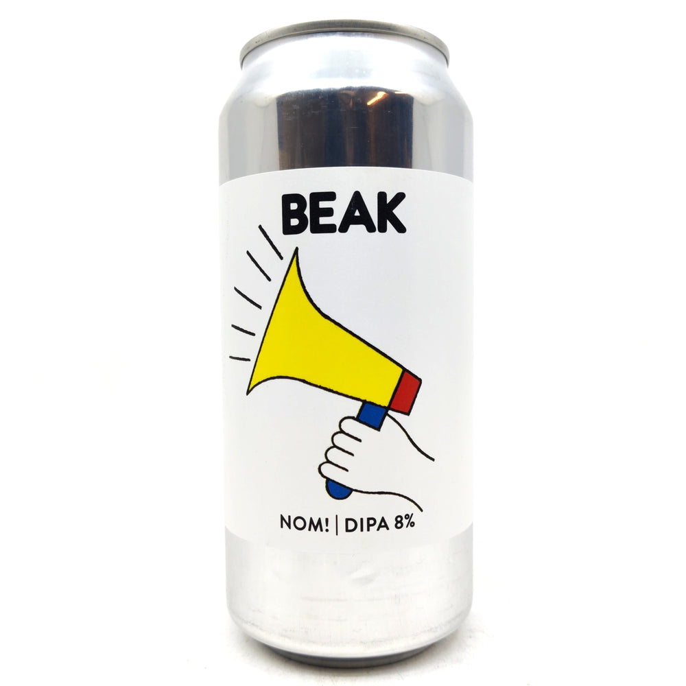 Beak Brewery Nom Double IPA 8% (440ml can)-Hop Burns & Black