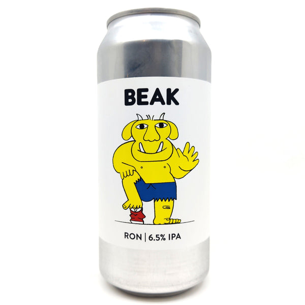 Beak Brewery x Allkin Ron IPA 6.5% (440ml can)-Hop Burns & Black