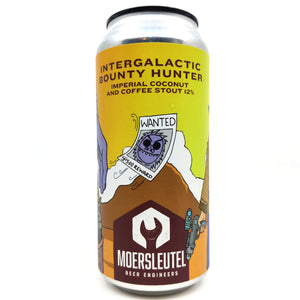 Moersleutel Intergalactic Bounty Hunter Imperial Stout 12% (440ml can)-Hop Burns & Black