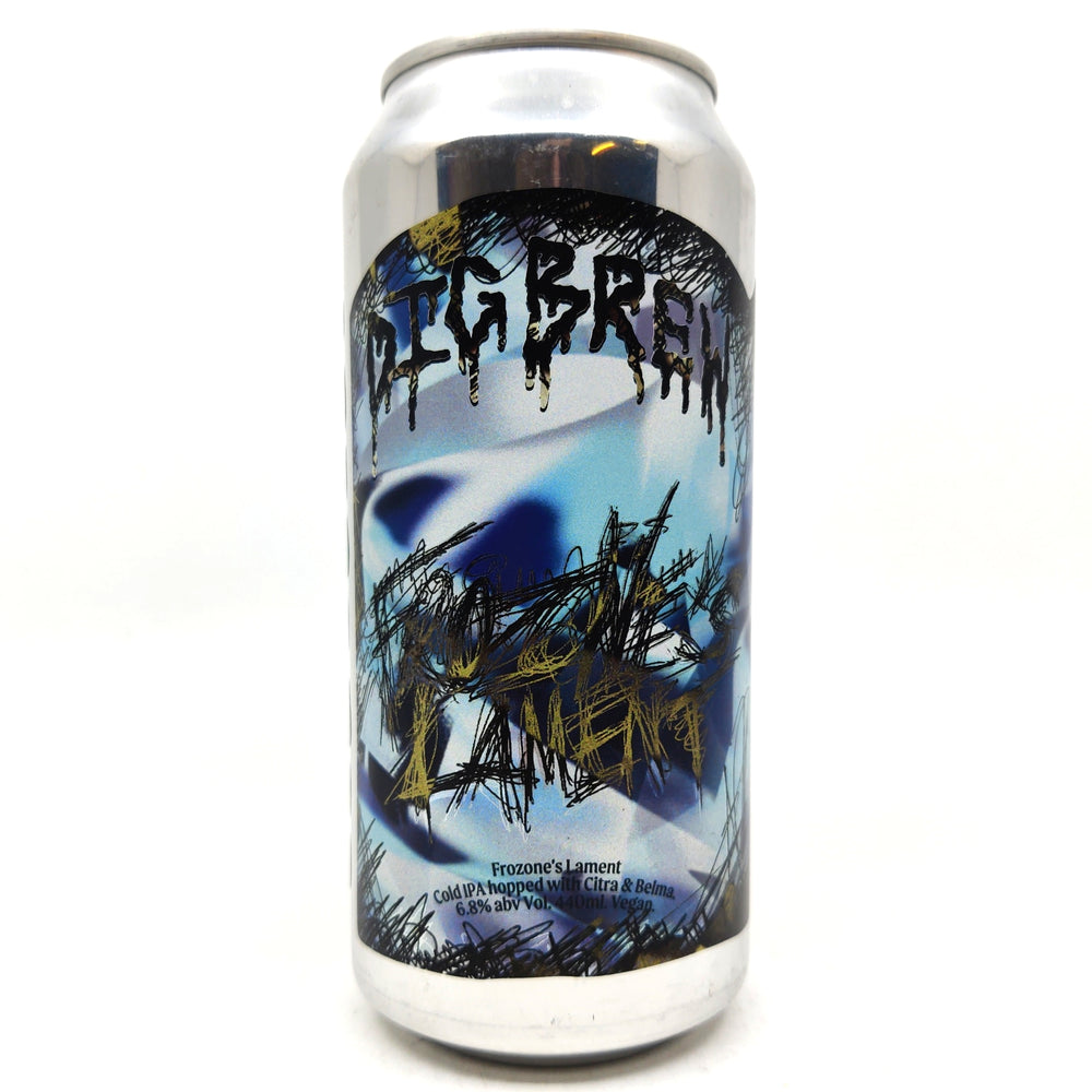 Dig Brew Frozone's Lament IPA 6% (440ml can)-Hop Burns & Black