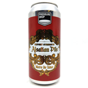 Pressure Drop Export Strength Alsatian Pils 6% (440ml can)-Hop Burns & Black