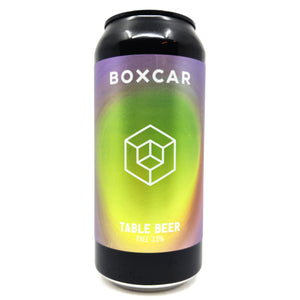 Boxcar Table Beer 3.5% (440ml can)-Hop Burns & Black