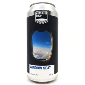 Pressure Drop Window Seat California IPA 6.8% (440ml can)-Hop Burns & Black