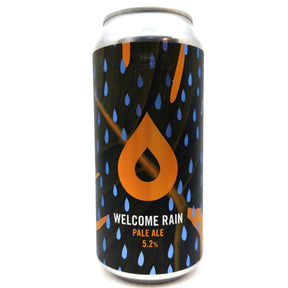 Polly's Brew Co Welcome Rain Pale Ale 5.2% (440ml can)-Hop Burns & Black