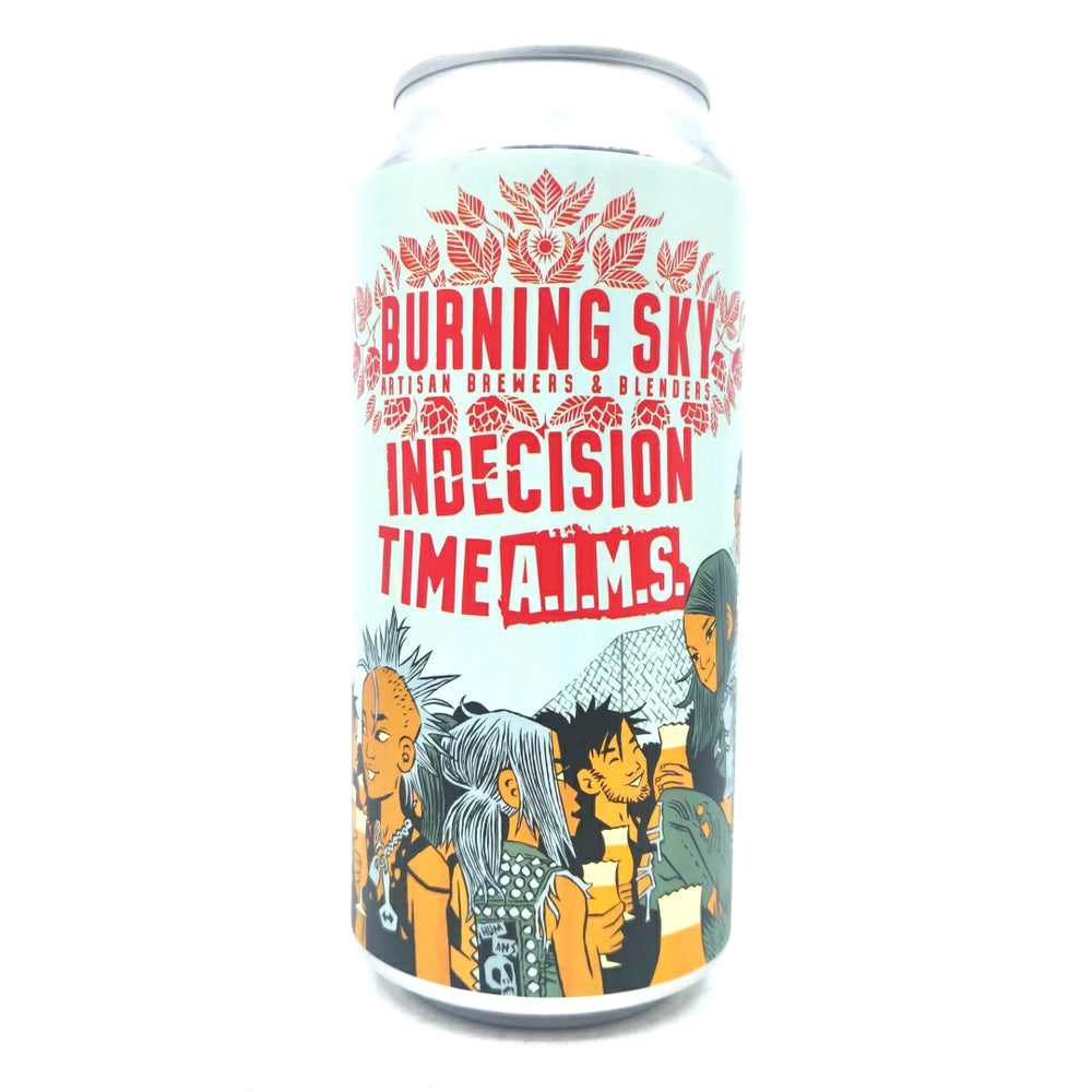 Burning Sky Indecision Time A.I.M.S. Pale Ale 5.6% (440ml can)-Hop Burns & Black