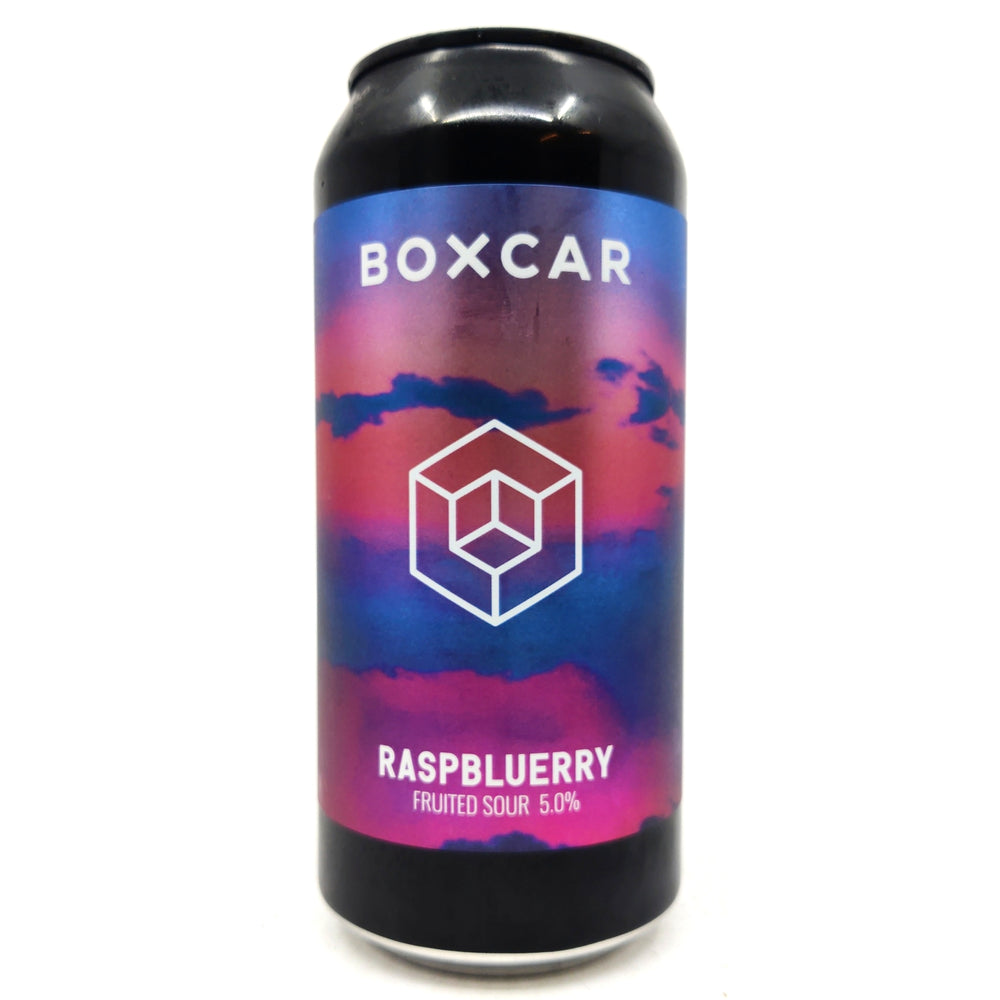 Boxcar Raspbluerry Fruited Sour 5% (440ml can)-Hop Burns & Black