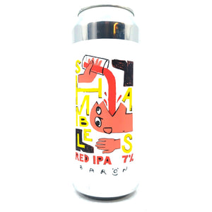 Baron Brewing Shambles Red IPA 7% (500ml can)-Hop Burns & Black