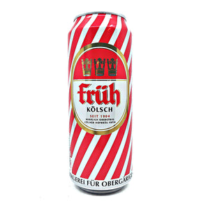 Fruh Kolsch 4.8% (500ml can)-Hop Burns & Black