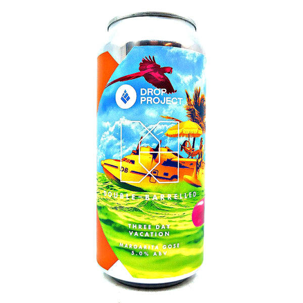 Double Barrelled x Drop Project Three Day Vacation Margarita Gose 5% (440ml can)-Hop Burns & Black