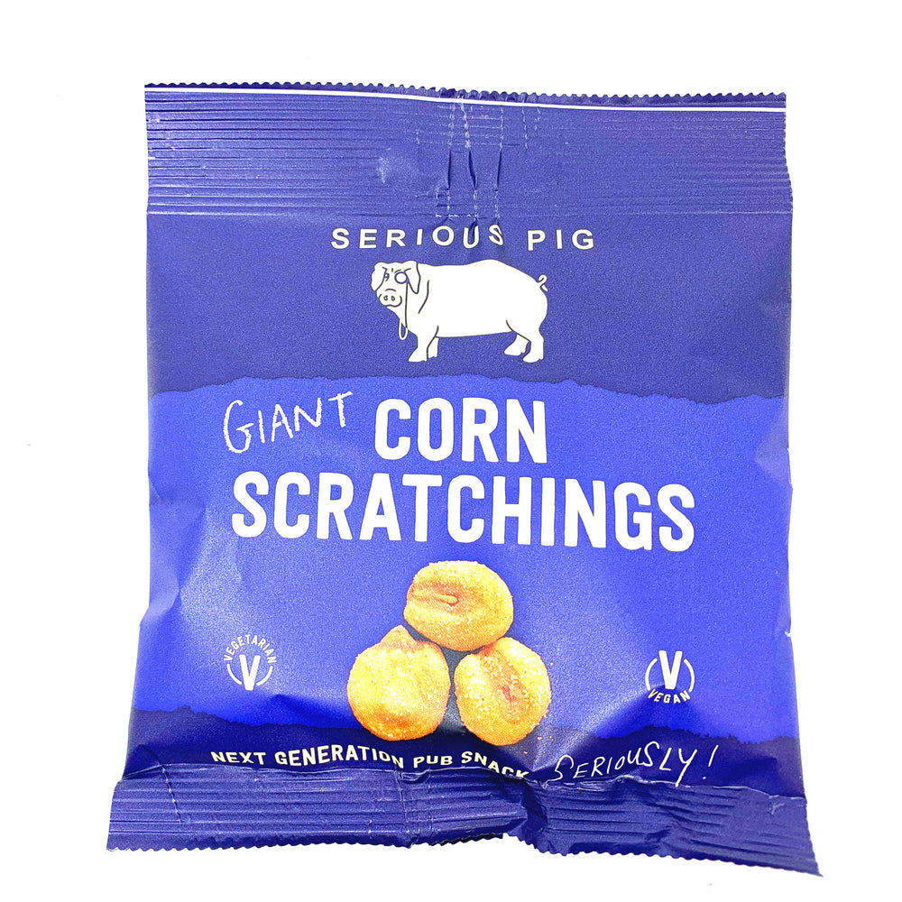 Serious Pig Giant Corn Scratchings (35g)-Hop Burns & Black