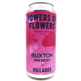 Villages x Buxton Powers of Flowers Session Saison 4.2% (440ml can)-Hop Burns & Black