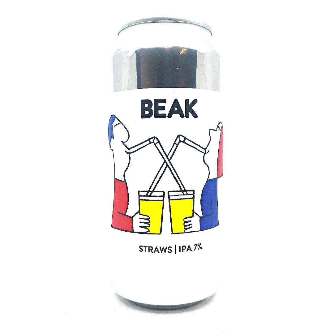 Beak Brewery Straws IPA 7% (440ml can)-Hop Burns & Black