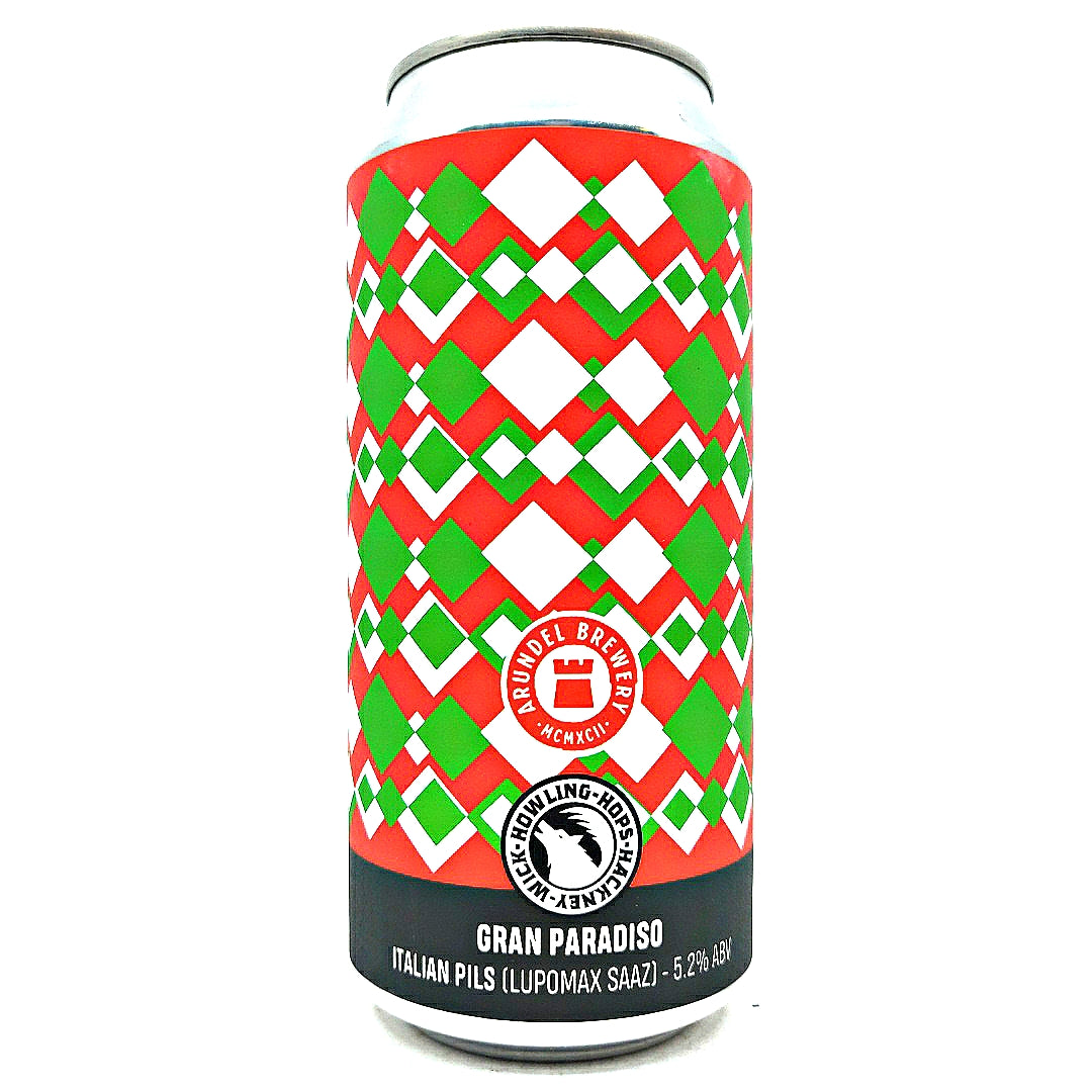Howling Hops x Arundel Brewery Gran Paradiso Italian Pils 5.2% (440ml can)-Hop Burns & Black