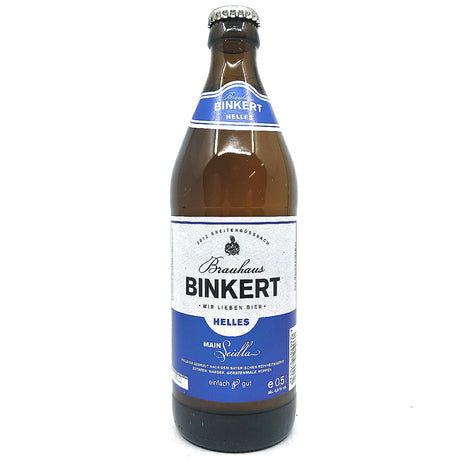 Binkert Main Seidla Helles 4.9% (500ml)-Hop Burns & Black