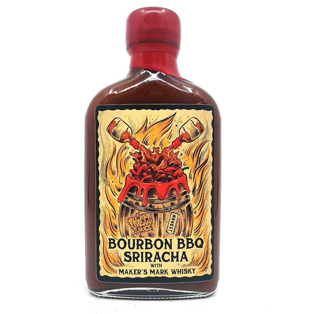 Thiccc Sauce Makers Mark Bourbon BBQ Sriracha Hot Sauce (200ml)-Hop Burns & Black