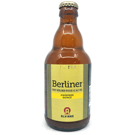 Alvinne Berliner Kweepeer Quince Fruit Berliner Ryesse 4% (330ml)-Hop Burns & Black