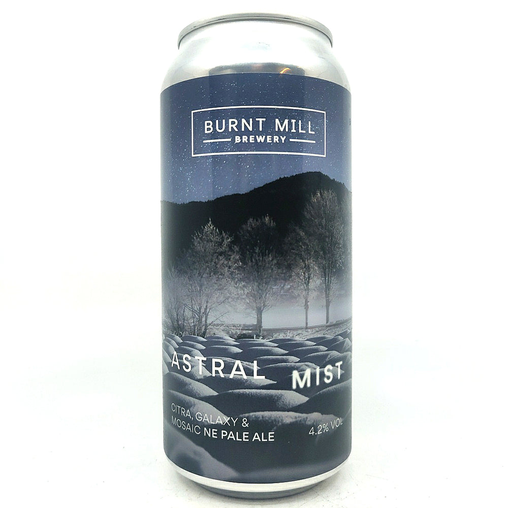 Burnt Mill Astral Mist Gluten Free New England Pale Ale 4.2% (440ml can)-Hop Burns & Black
