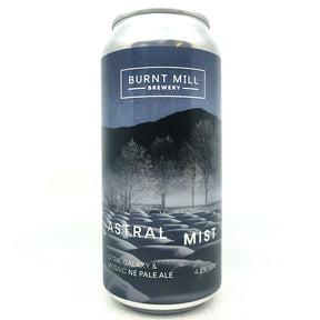 Burnt Mill Astral Mist Gluten Free New England Pale Ale 4.2% (440ml can)-Hop Burns & Black