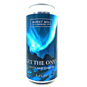 Burnt Mill Get The Onyx West Coast IPA 6.4% (440ml can)-Hop Burns & Black