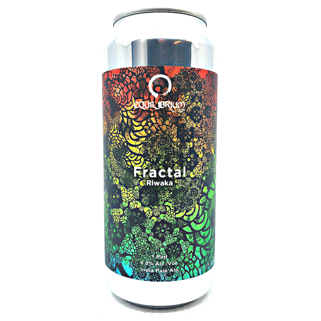 Equilibrium Fractal Riwaka IPA 6.8% (473ml can)-Hop Burns & Black