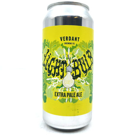 Verdant Light Bulb Extra Pale Ale 4.5% (440ml can)-Hop Burns & Black