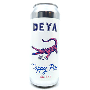 DEYA Tappy Pils 4.4% (500ml can)-Hop Burns & Black