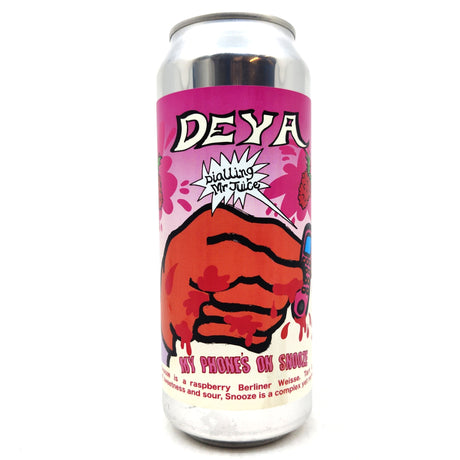 DEYA My Phone's On Snooze Raspberry Berliner Weisse 3.5% (500ml can)-Hop Burns & Black