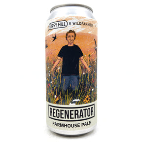 Gipsy Hill Regenerator Farmhouse Pale 4% (440ml can)-Hop Burns & Black
