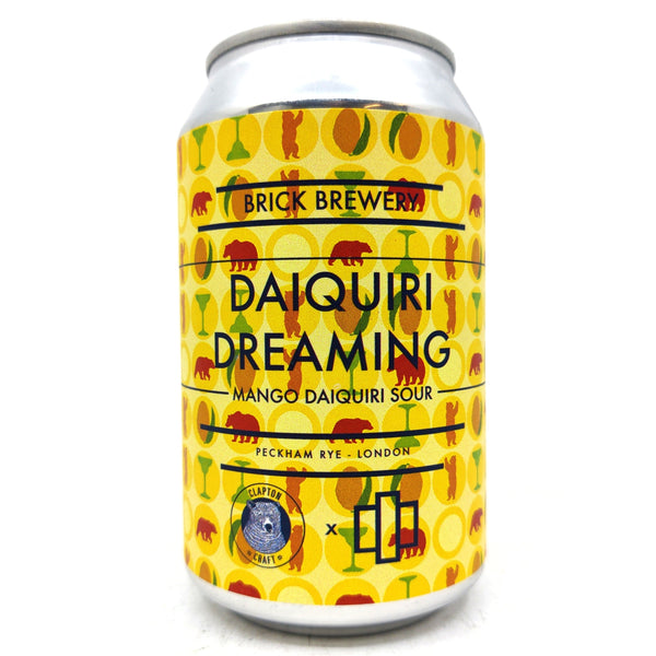 Brick Brewery Daiquiri Dreaming Mango Daiquiri Sour 3.9% (330ml can)-Hop Burns & Black