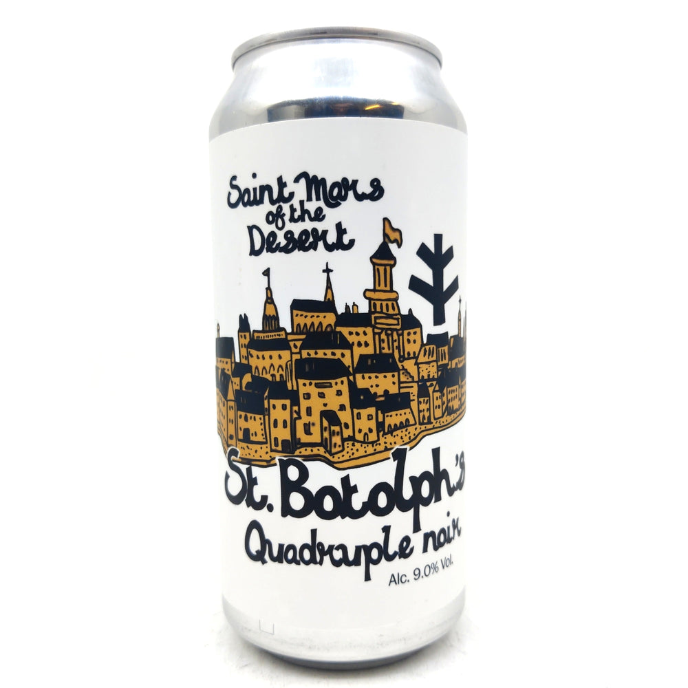 St Mars Of The Desert St Botolph’s Quadruple Noir 9% (440ml can)-Hop Burns & Black